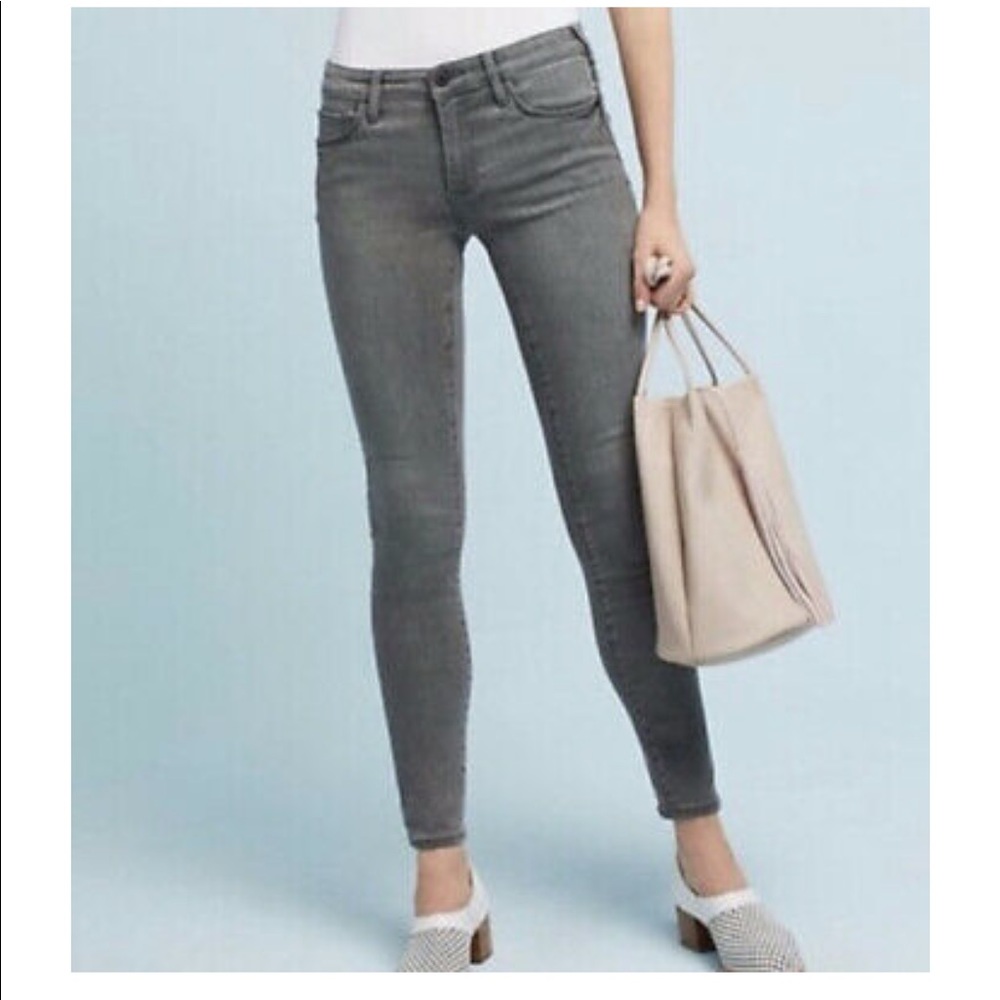 Pilcro Stet Distressed Grey Denim Jeans Size 32